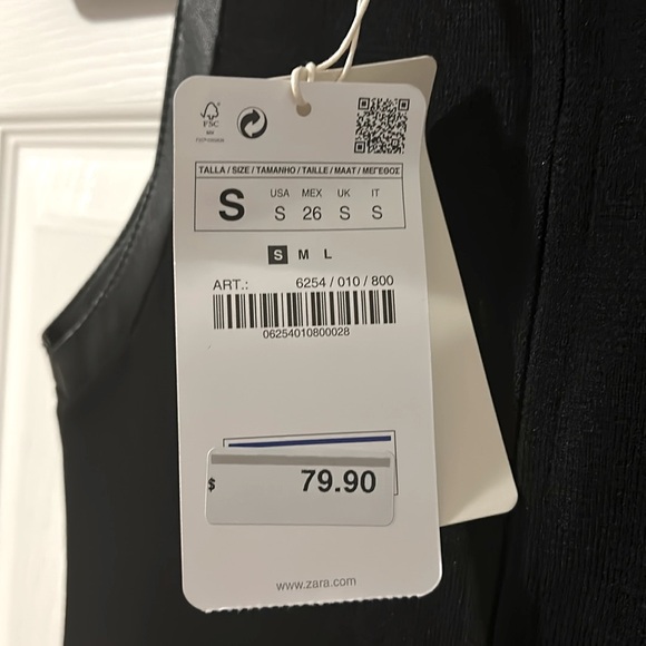 Zara dress, color black, size S - Picture 5 of 5